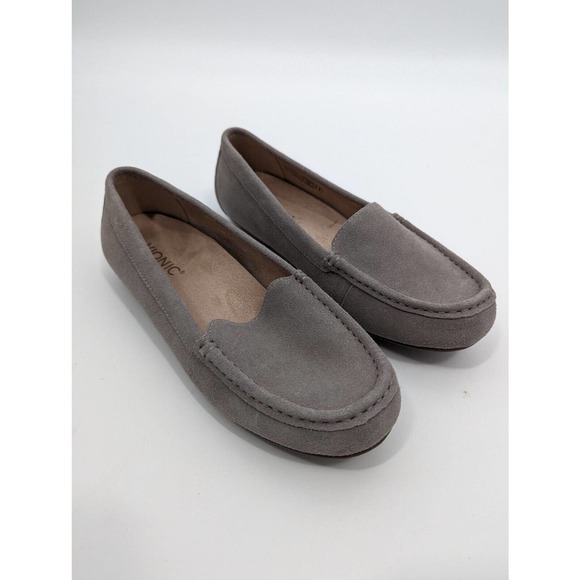 Vionic Shoes - Vionic SZ 9 Debbie Slip On Loafer Moccasin Career Casual Flat Suede Leather Shoe